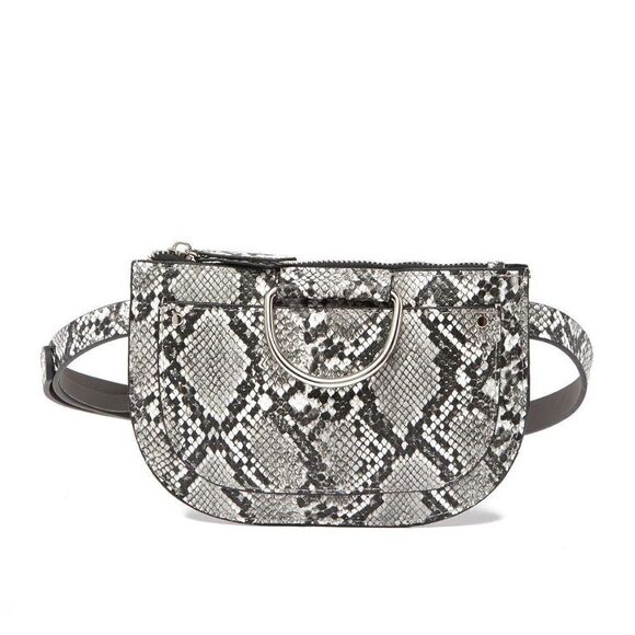14th & Union Snake Embossed D-Ring Belt Bag - Picture 1 of 3